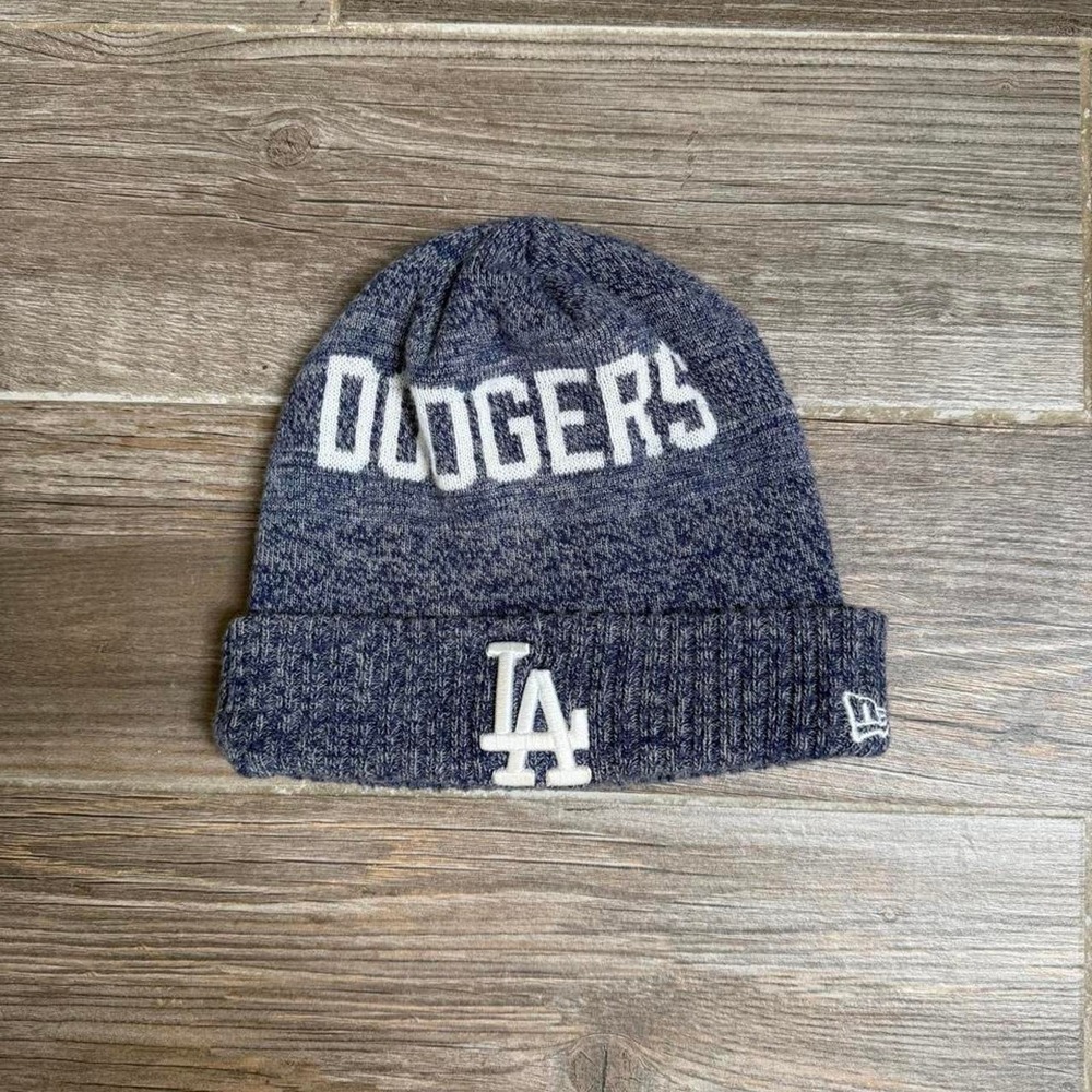 New Era LA Dodgers navy blue knit beanie
